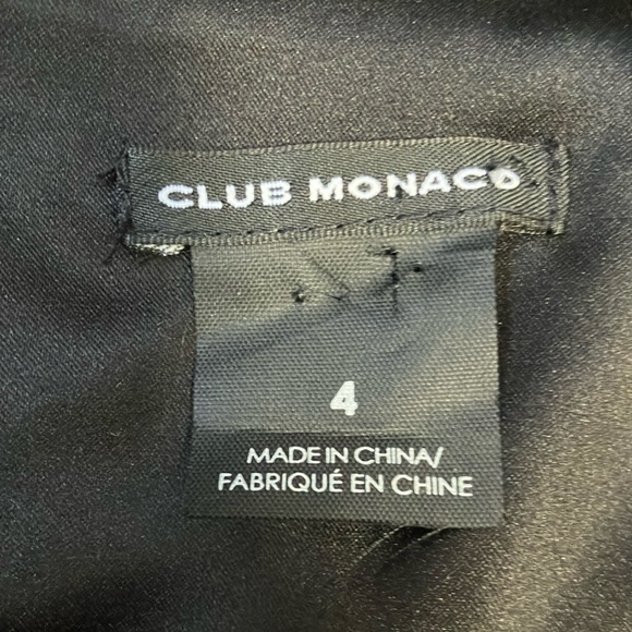 Club Monaco | Purple and Black Polka Dot Midi Dress Sleeveless Crew Neck - Picture 9 of 14